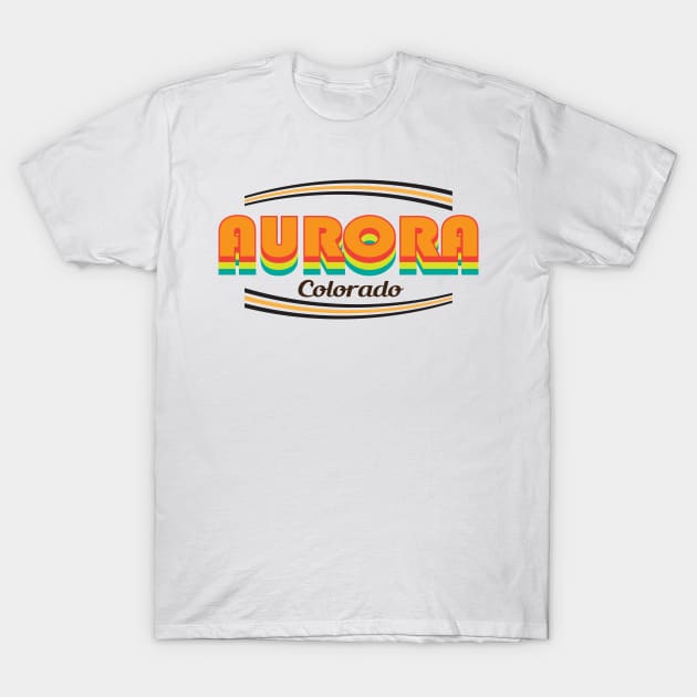 Aurora City Colorado State T-Shirt by antarte